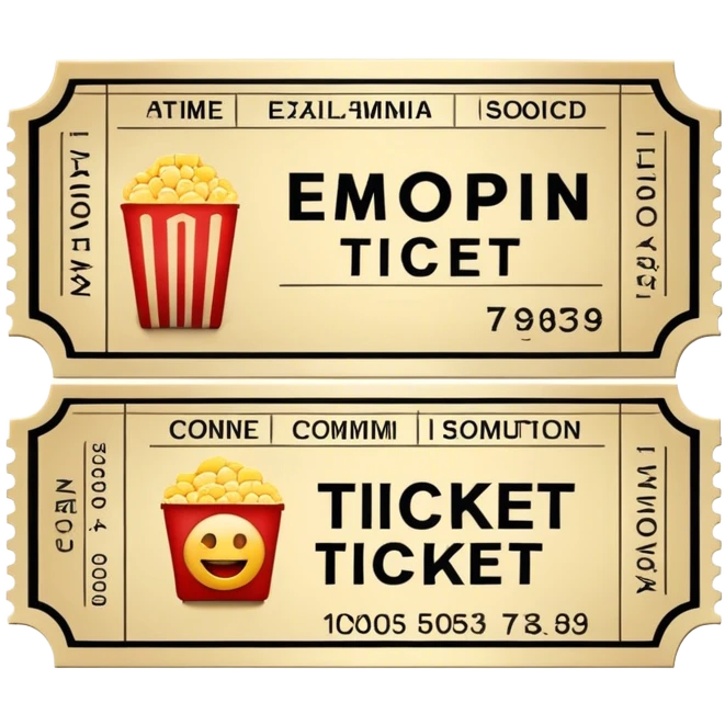 movie theater ticket emoji