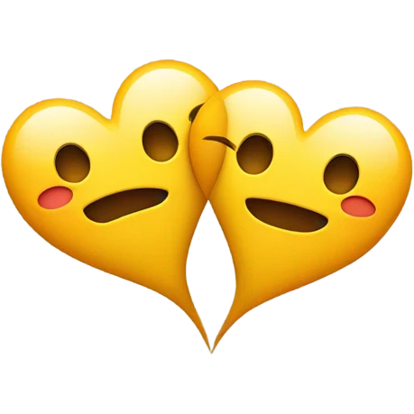 double hearts smiling  emoji
