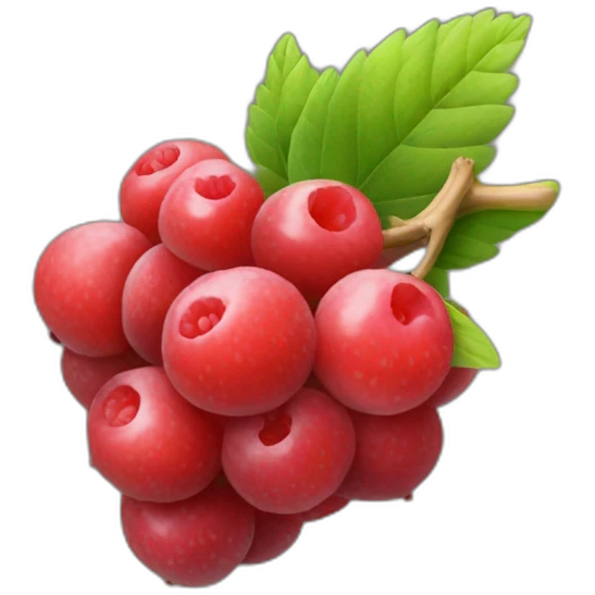 the berries are round and ripe with wings on the sides emoji