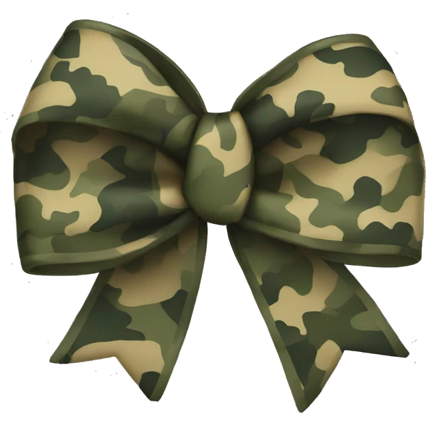 Camo bow emoji