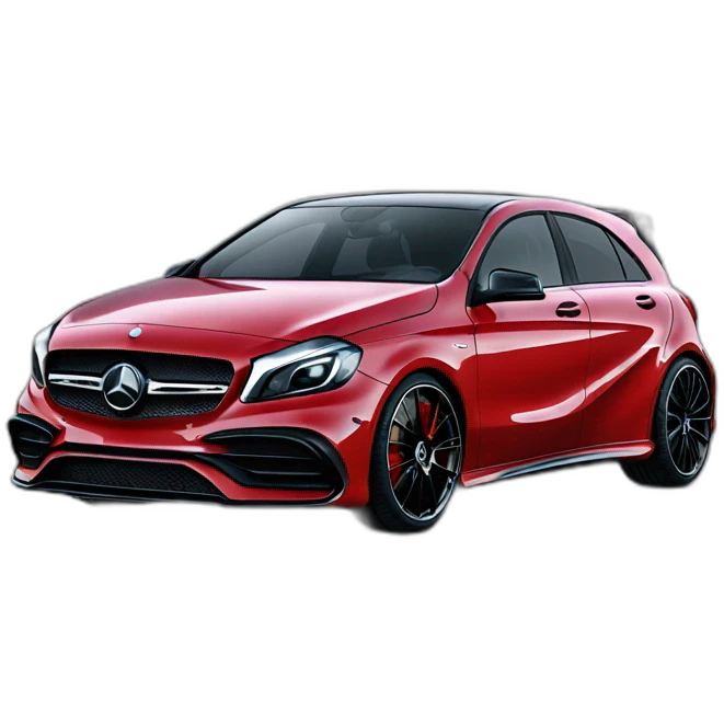 Mercedes a45 black edition one emoji