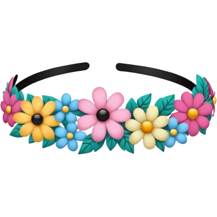 headband with flowers emoji