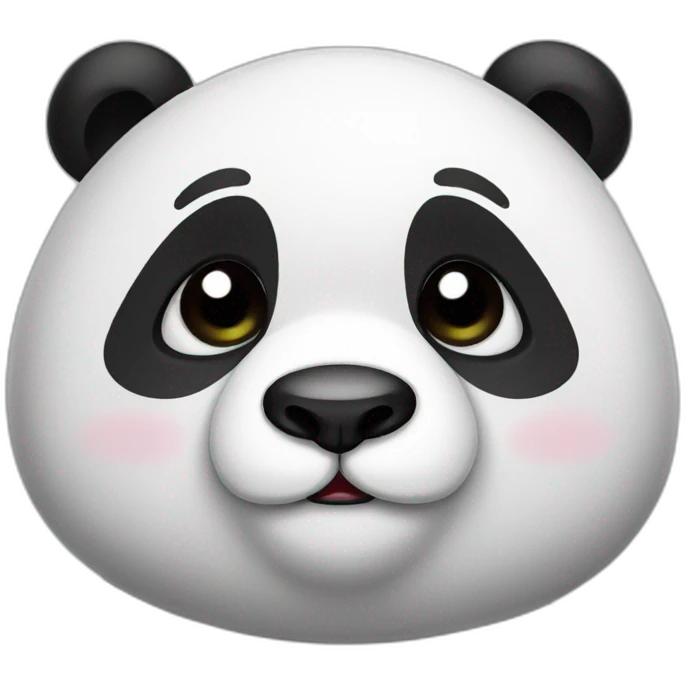 Crying cute panda emoji