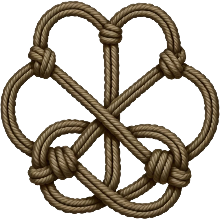 Basic sailing knots the Bowline, which creates a fixed loop, the Figure Eight, used as a stopper knot, the Reef Knot (or square knot) for joining two lines, and the Clove Hitch for securing a line to a post or piling emoji