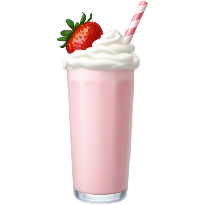 Strawberry milkshake emoji