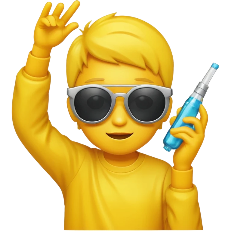 Yellow sunglasse emoji dabbing  emoji