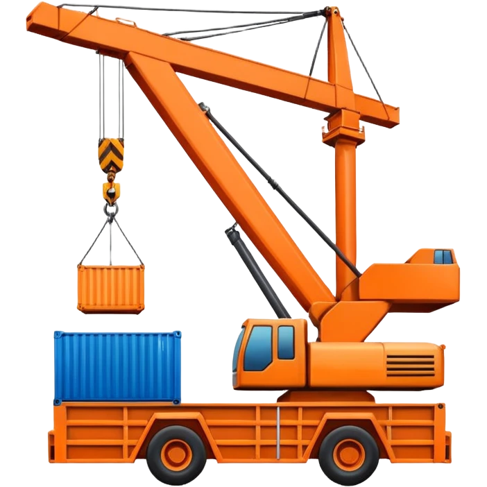 crane lifting a container  emoji