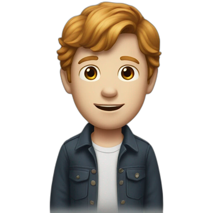 young ron howard with brunette hair emoji
