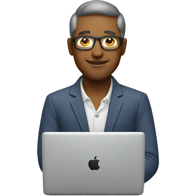 Architect with apple laptop emoji
