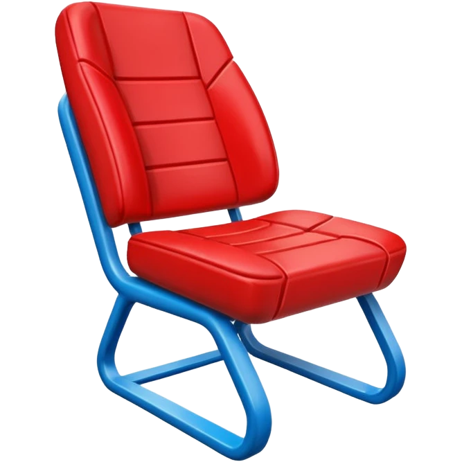 Generate an Airbnb category syle icon of a broken football seat emoji