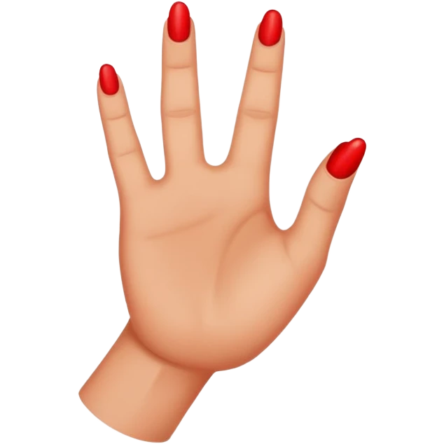expressive hand holding a red X emoji