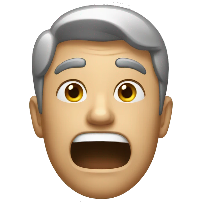 a man shocked emoji