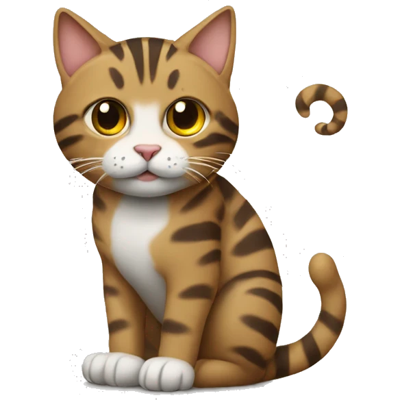 Tabby with spiral on side emoji