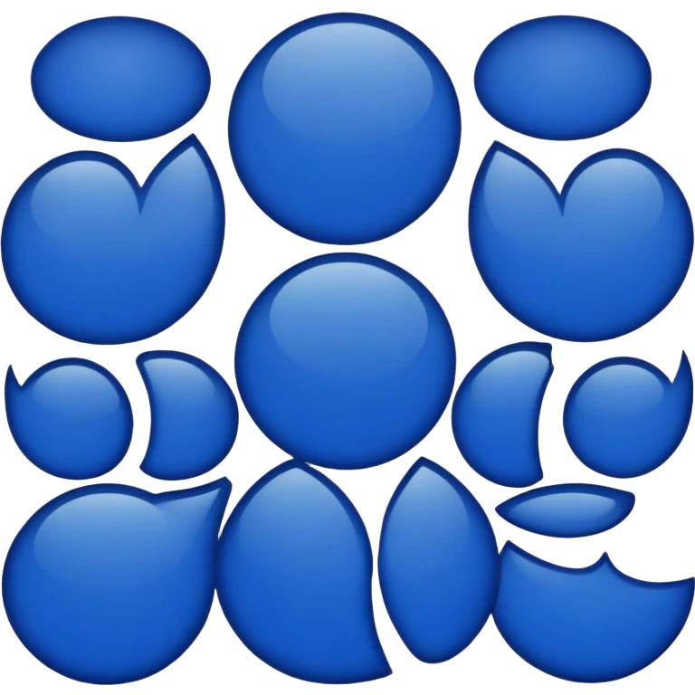 dark blue circle with pattern emoji