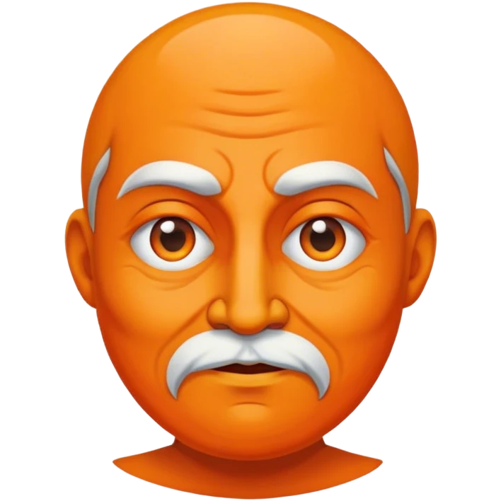as an orange and wise emoji
