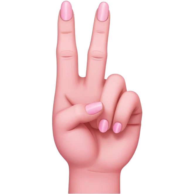 Pink middle finger  emoji