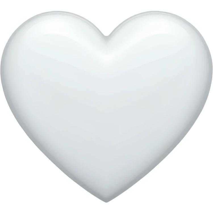White heart emoji