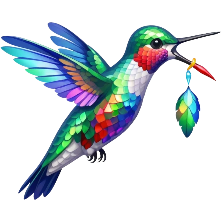 Hummingbird Drinking Nectar emoji