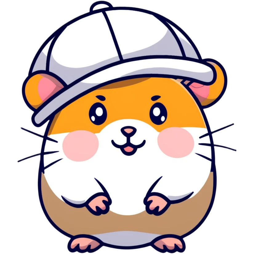 frustrated hamster in a hat emoji