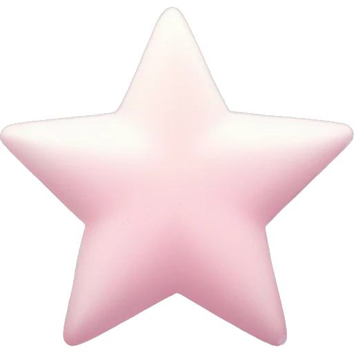 pale pink star sparkle emoji