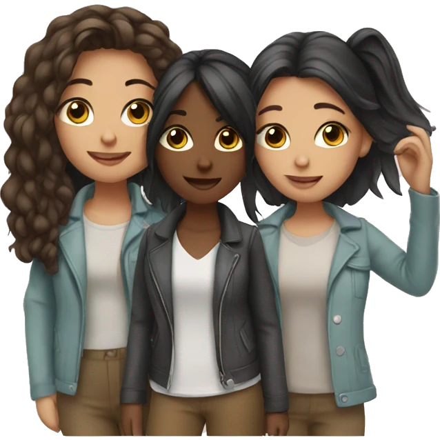 Four girls emoji