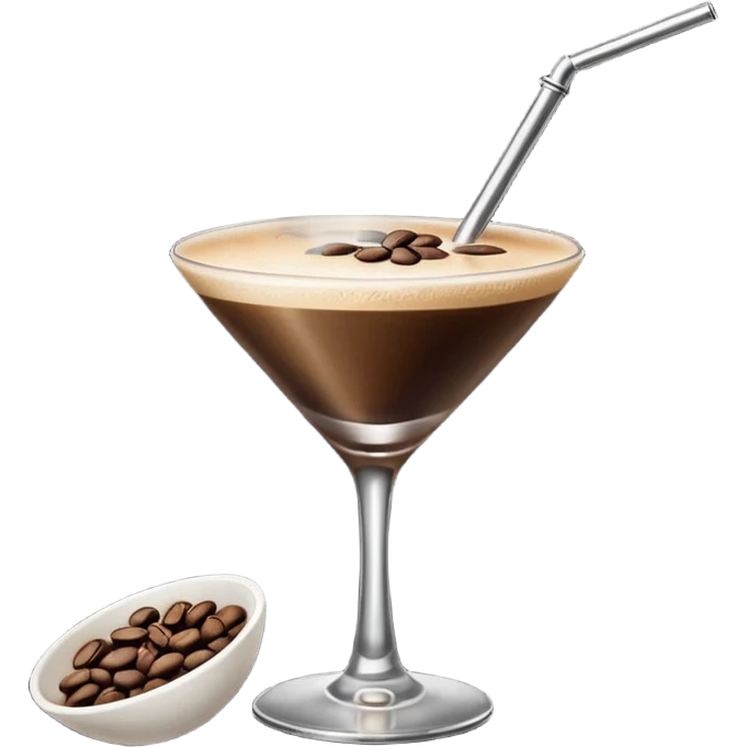 Emoji de una cóctel de esspreso martini emoji