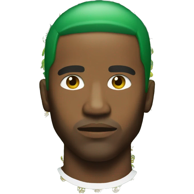 frank ocean with green hair emoji