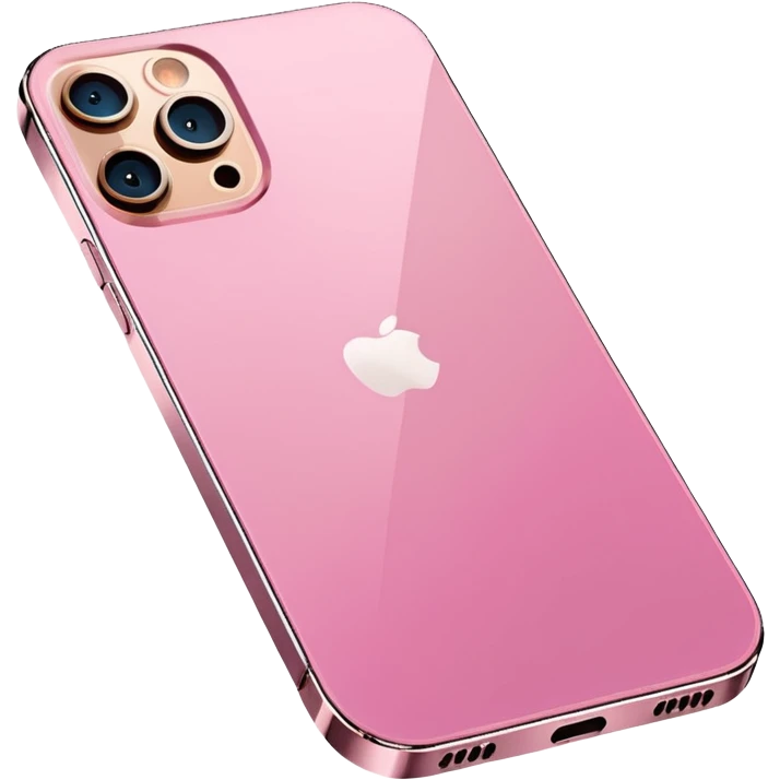 Pink iphone 12 pro max emoji