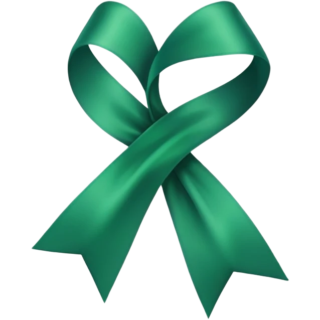 green ribbon emoji