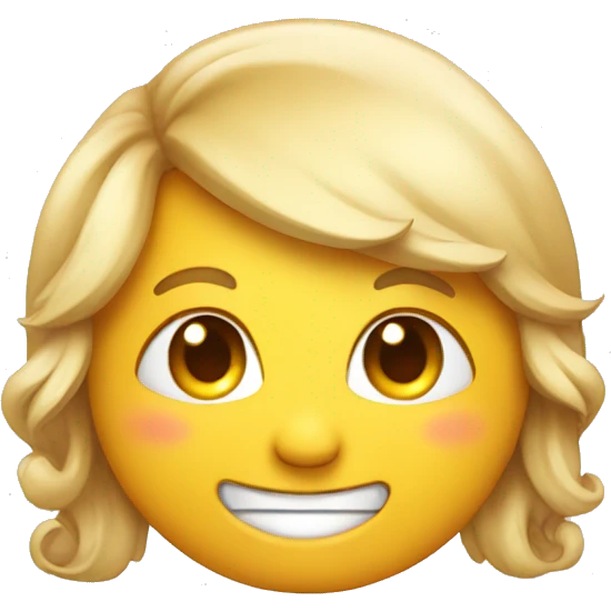 Smile with bow on the side emoji
