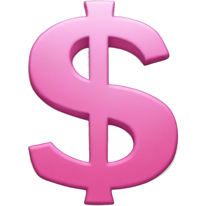 Pink dollar sign  emoji