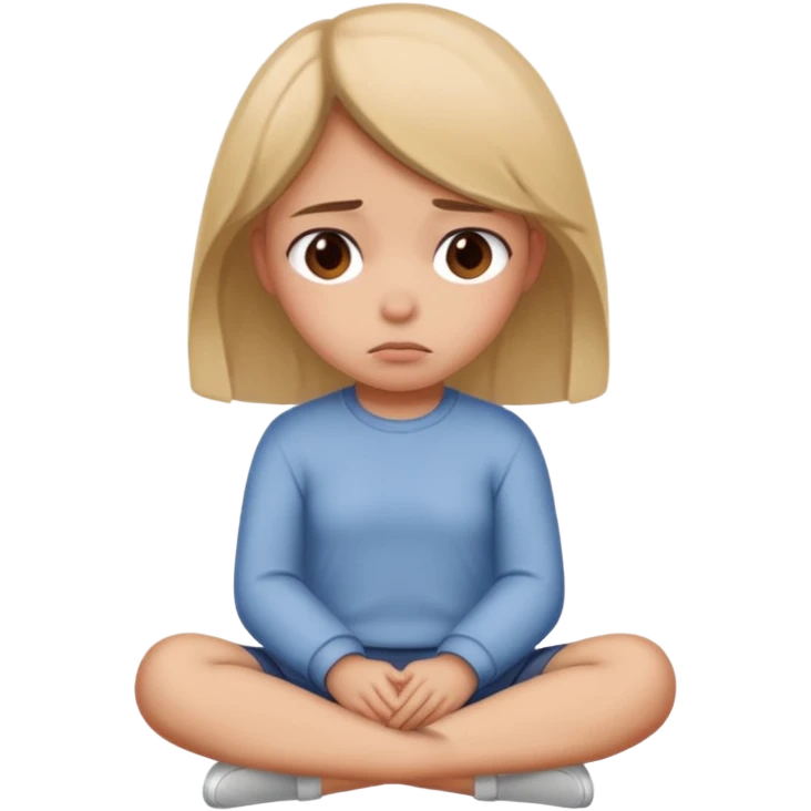 A girl having her period emoji