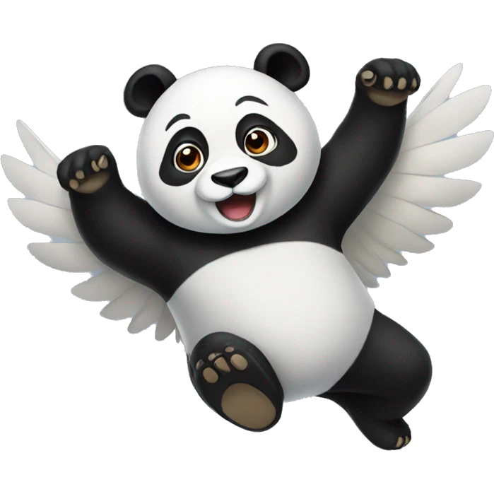 flying panda emoji