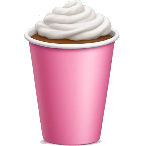 Pink cup emoji