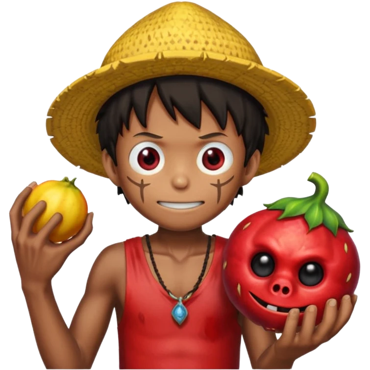 monkey D luffy et fruit du dragon emoji
