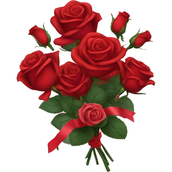New year and roses  emoji