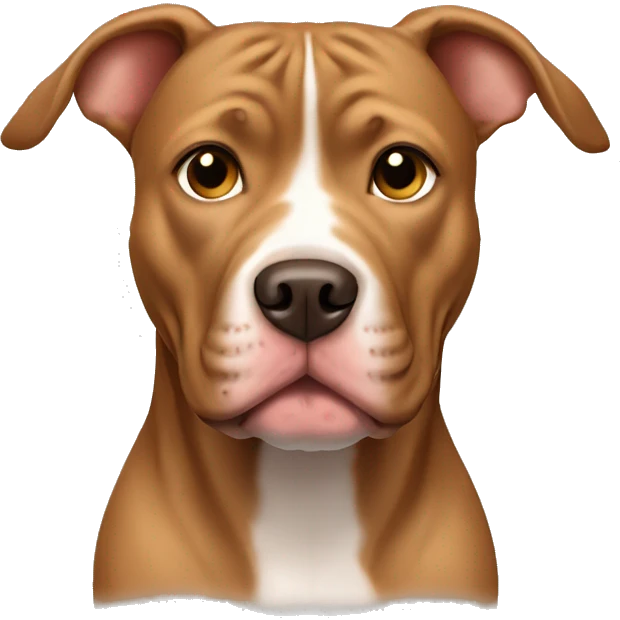 Light brown pitbull dog emoji