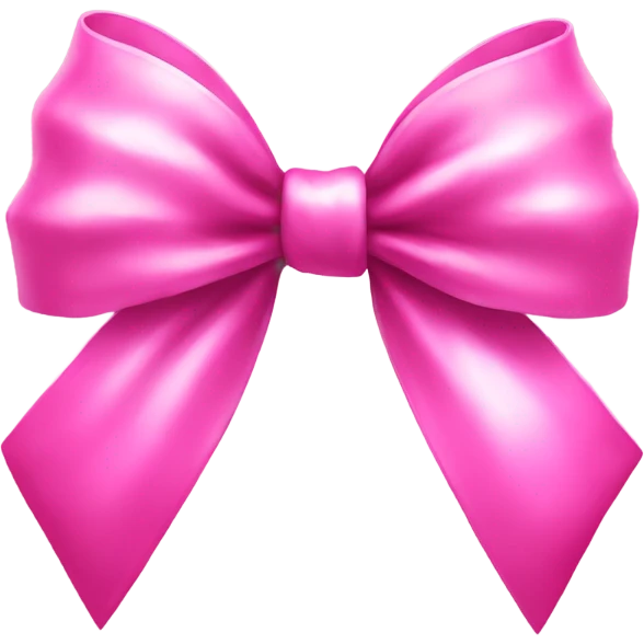 Pink shiny bow emoji