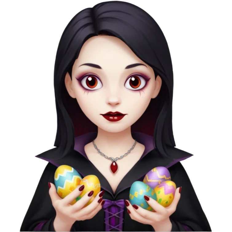vampire with easter eggs emoji