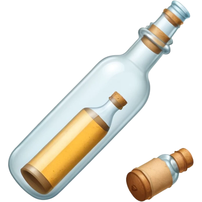 A Message Bottle, big emoji