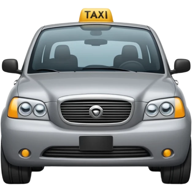grey taxi emoji