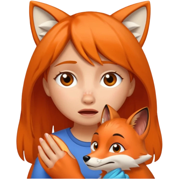 Make Dora and Swiper the fox crying emoji