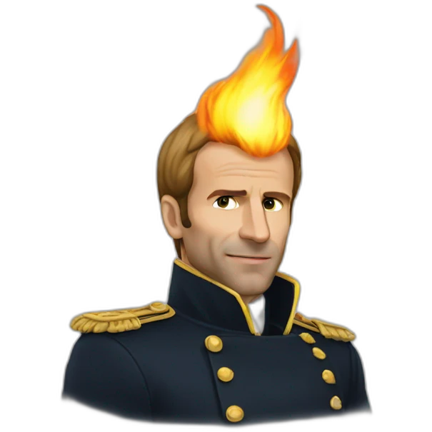 Macron firestreaks emoji