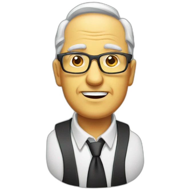 old boss in advertising agency emoji