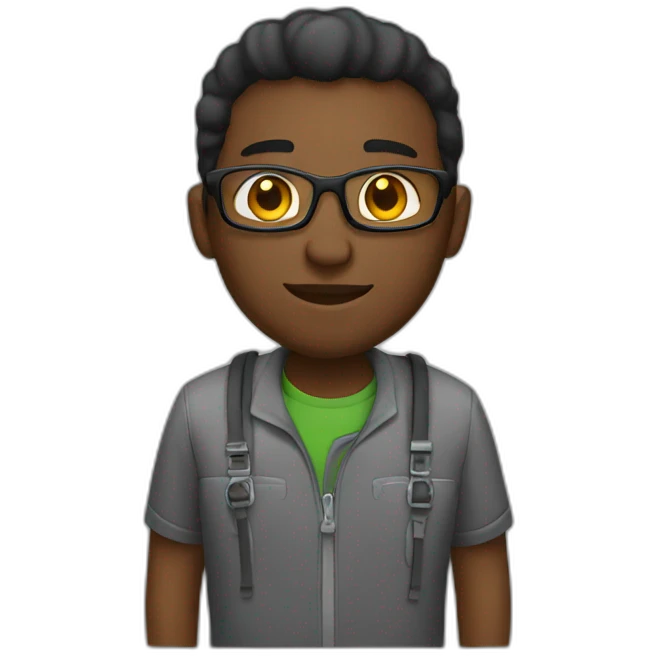 Black Male Programmer emoji