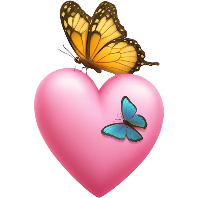 heart with butterfly emoji