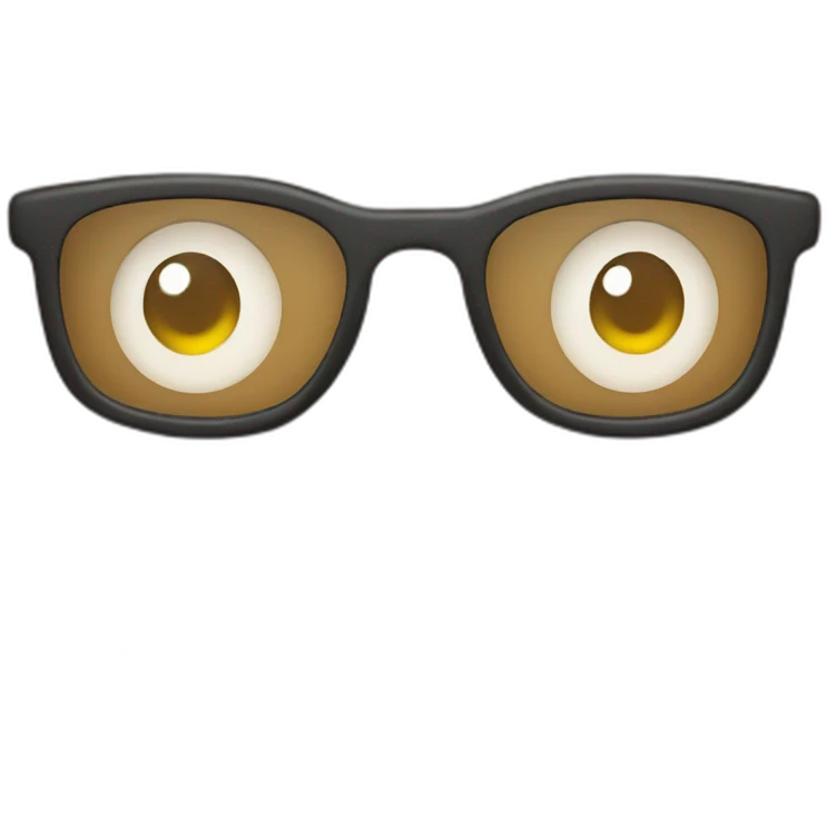 Poop with glasses emoji