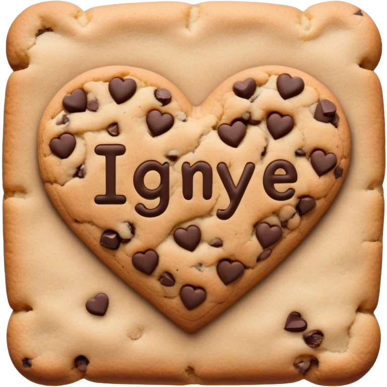 cookie heart with IGY6 written across emoji