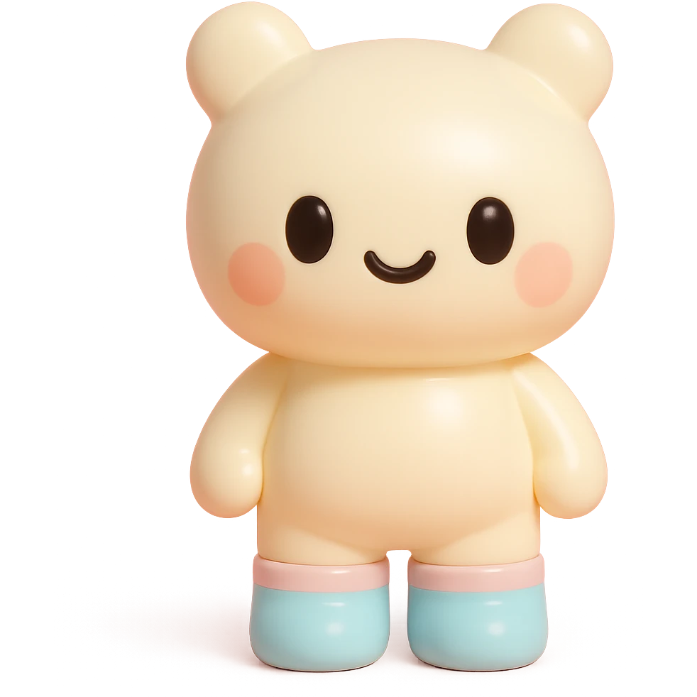 cute socks, vinyl figure style emoji