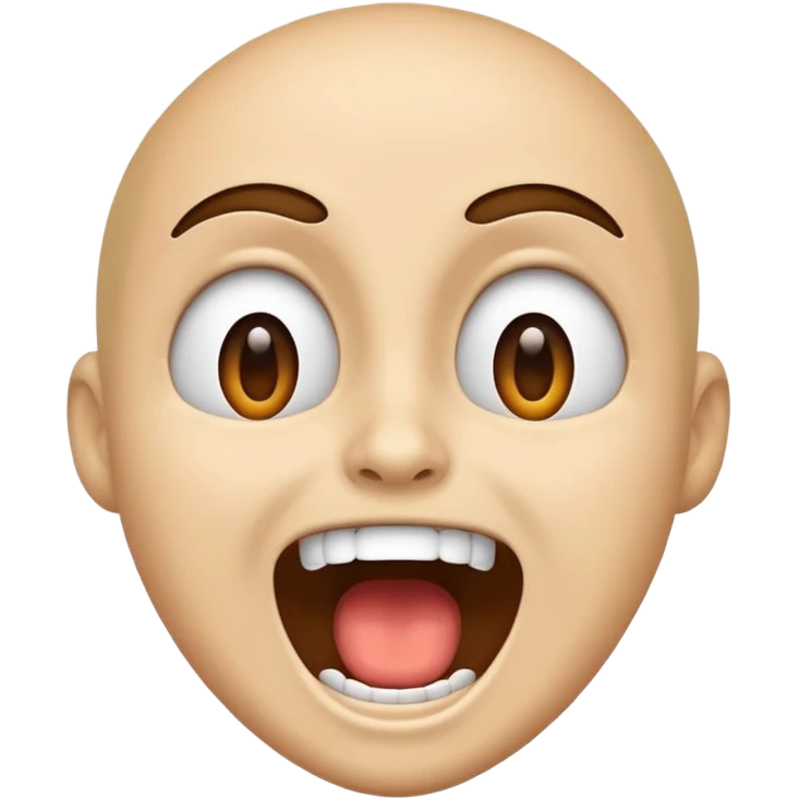 Face shouting of happyness emoji